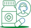 Medicine support illustration