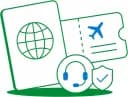 Visa & travel support illustration
